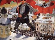 Boris Kustodiev Bolshevik oil